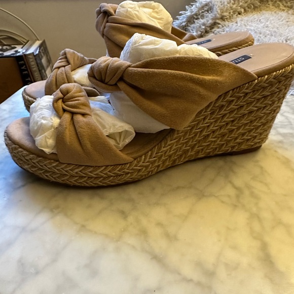 Stuart Weitzman “Sarina” adobe suede espadrille wedge - Picture 8 of 12
